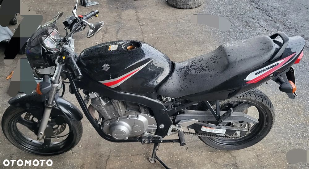 SUZUKI GS 500 LIFT owiewka osłona boczek zbiornik silnik zawieszenie set podnóżek siedzenie chłodnica regulator moduł przełącznik przekaźnik licznik wiązka stelaż podnóżek reflektor czasza - 2