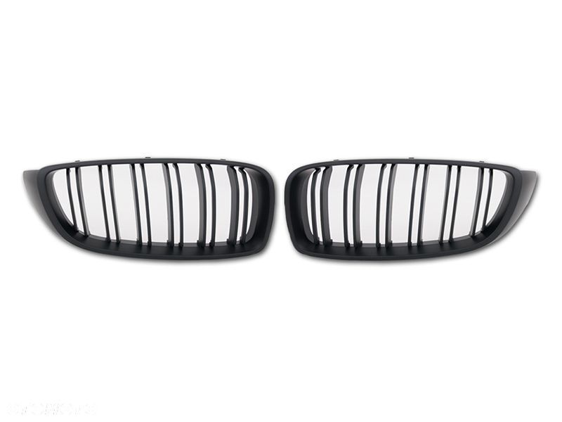 ATRAPA GRILL KRATKA KPL BMW 4 F32 F33 BLACK MAT M4 - 1