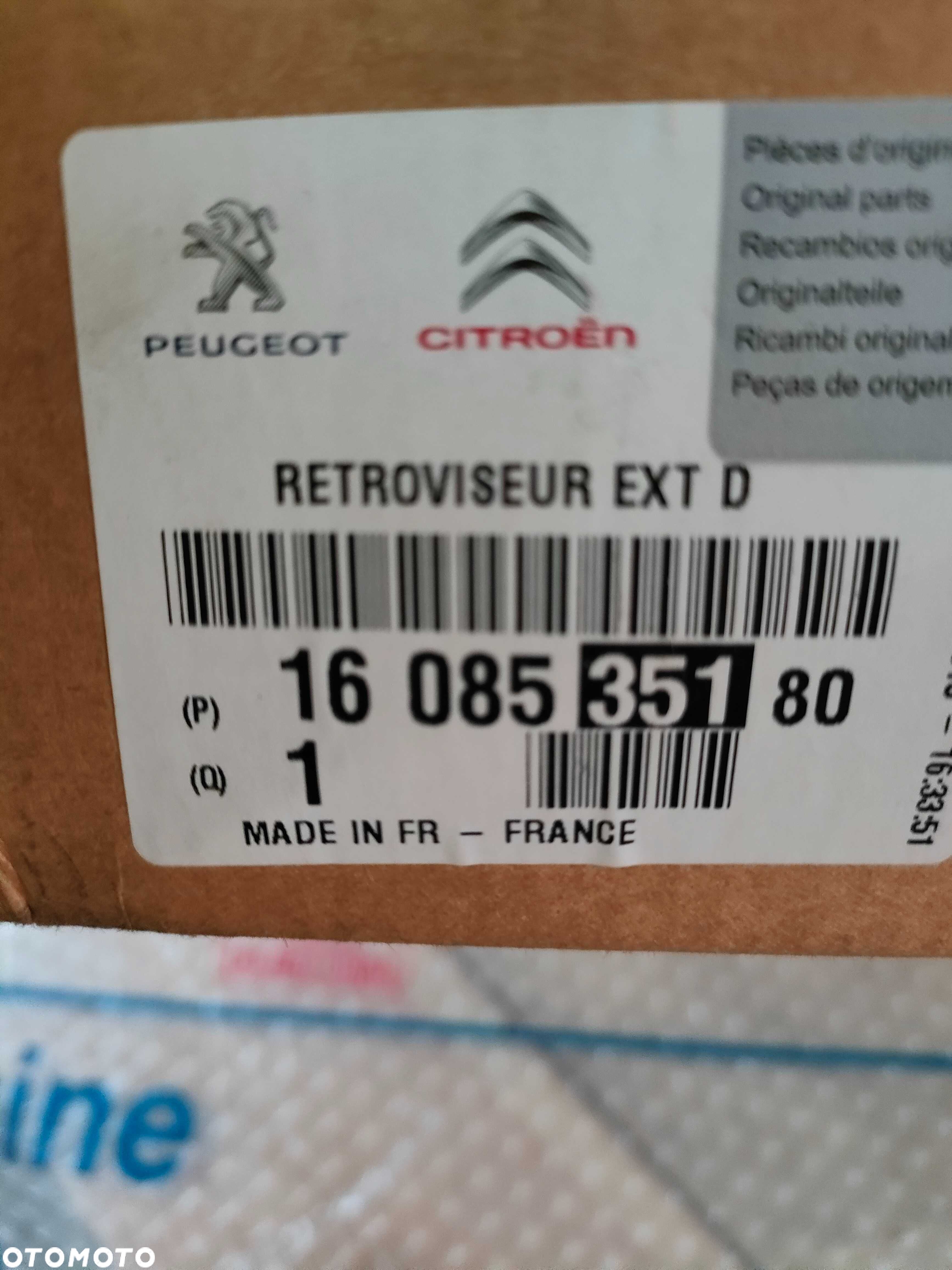 Citroen DS4 Lusterko prawe z martwym polem NOWE ORG PSA - 7