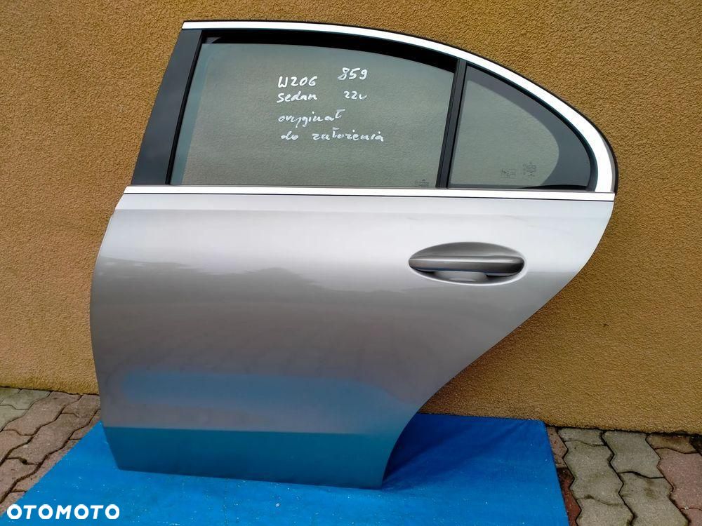 MERCEDES W206 SEDAN / 859 / DRZWI LEWE LEWY TYŁ / KOMPLETNE / ORYGINAŁ - 1