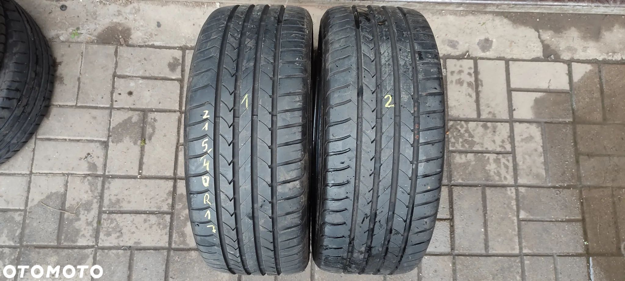 OPONY LETNIE 215/40R17 87W GOODYEAR EFICENTGRIP (1116) LATO 6mm PARA 2SZTUKI - 1