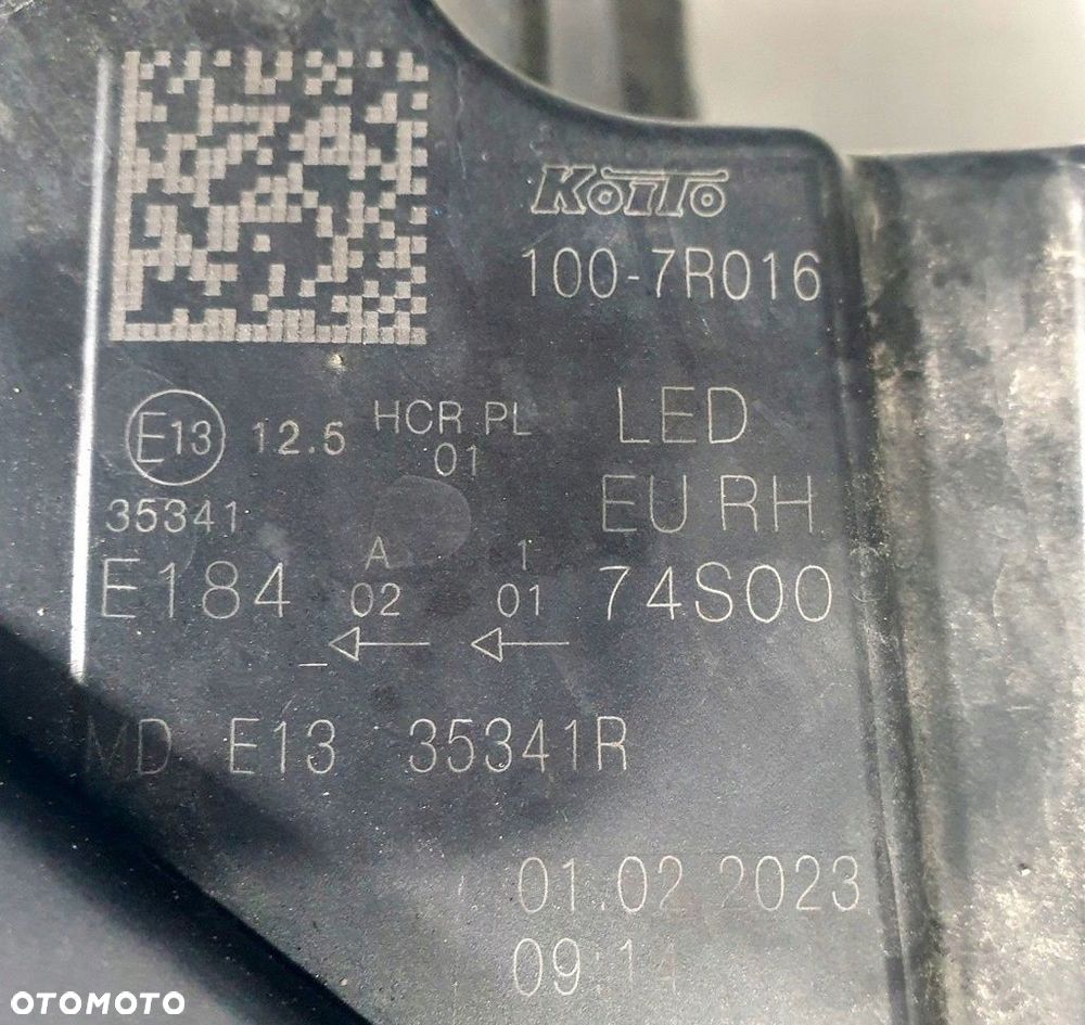 Suzuki Vitara Reflektor Prawy KOITO 100-7R016 - 7