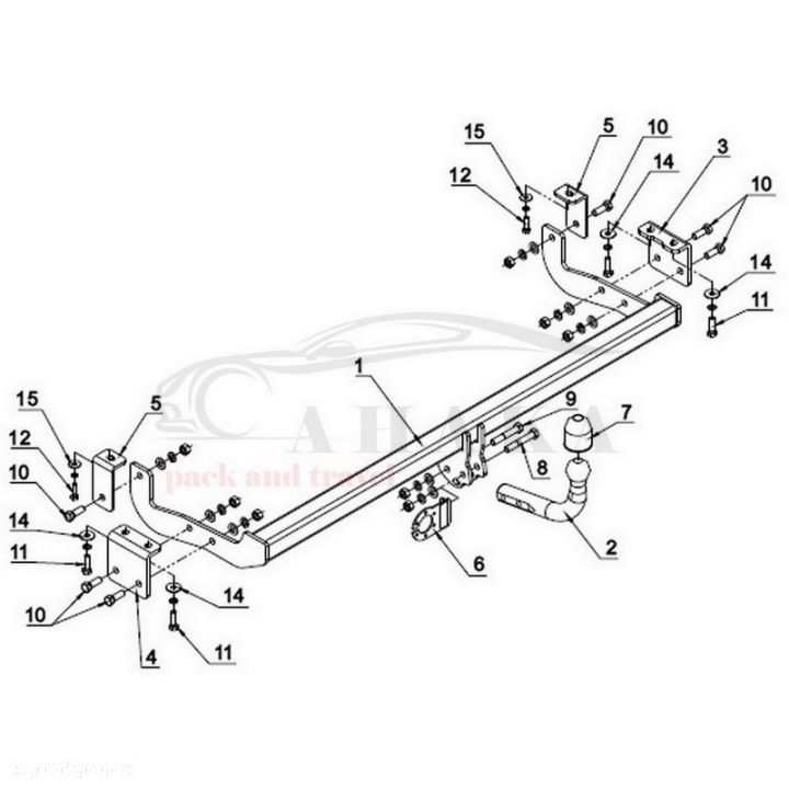Hak Holowniczy Odkręcany Do Renault Kangoo Ii 2008-2013 - 4