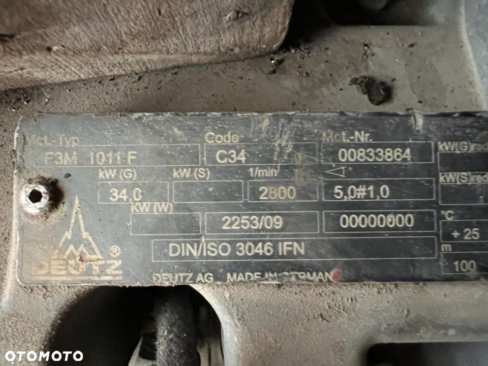 Silnik DEUTZ F3M 1011 F (traktor, koparka, agregat) - 4