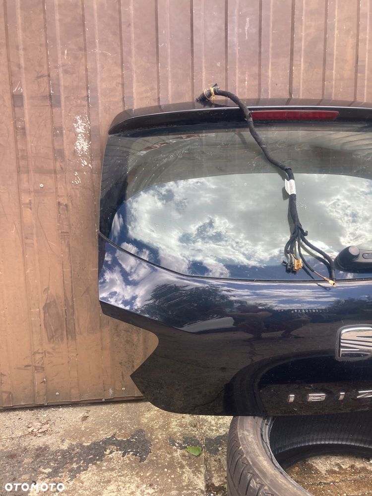 SEAT IBIZA 6J KLAPA BAGAŻNIKA CZARNA KOMPLETNA - 2