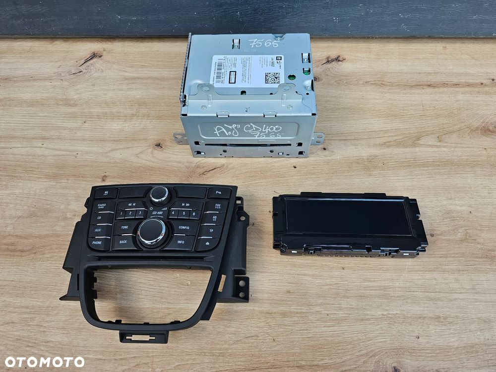 RADIO WYŚWIETLACZ OPEL ASTRA J CD 400 ! Z PINEM ! 100% ok - 1