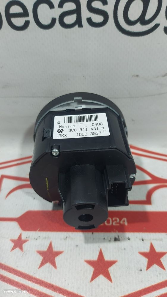 Modulo Luzes Switch Comando Comutador Botão Luzes VW Golf Scirocco Passat 3C8941431N Original - 3