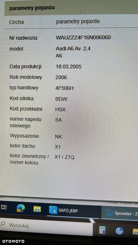 SKRZYNIA BIEGÓW AUTOMATYCZNA A6 C6 2.4 V6 HSX MULTITRONIC AUDI 2004-2008 - 6