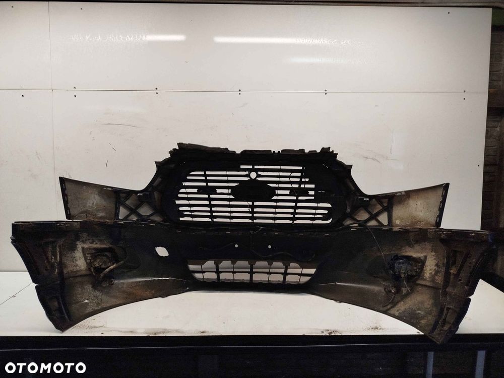 ^ ZDERZAK PRZÓD PRZEDNI FORD TRANSIT MK.8 8 VIII SZARY GRAFITOWY PDC CZUJNIKI HALOGENY - 5