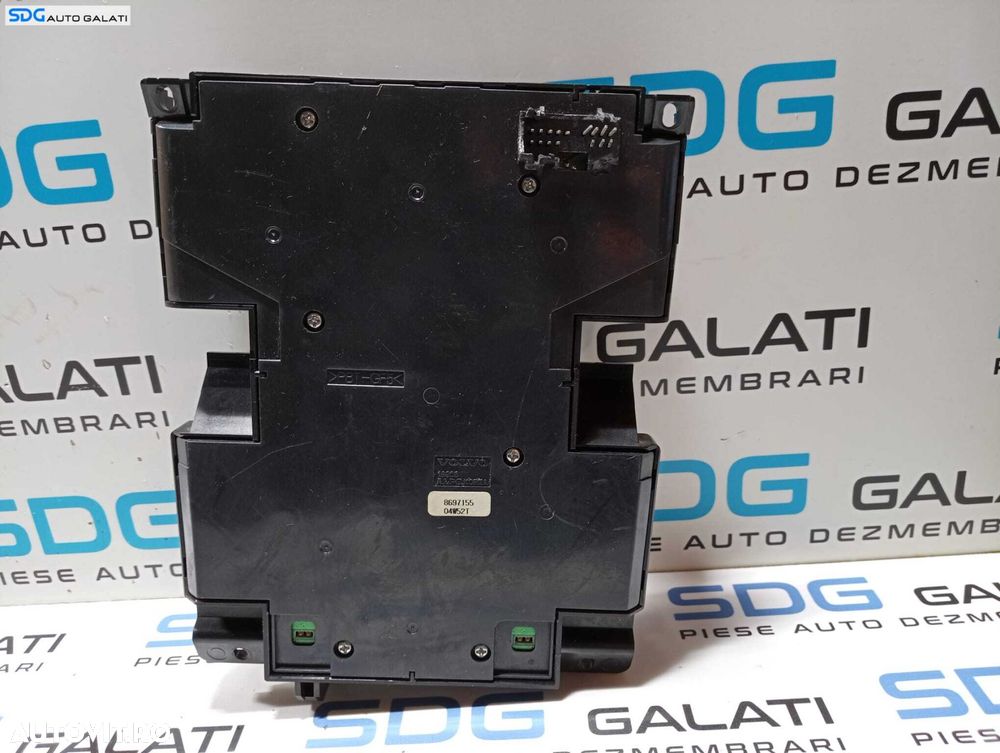 Interfata Panou Consola Comanda Buton Butoane Control Radio CD AC Clima Climatronic Volvo S40 2004 - 2012 Cod 8697155 [M4522] (Mufa Sparta) - 3
