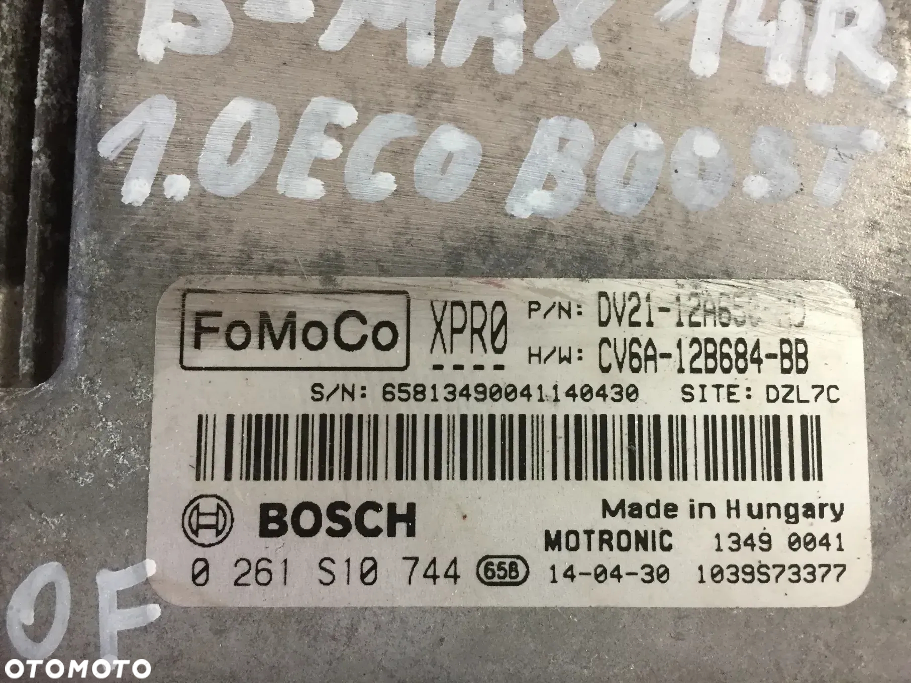 FORD B-MAX 14R 1.0 KOMPUTER CV6A-12B684-BB - 2