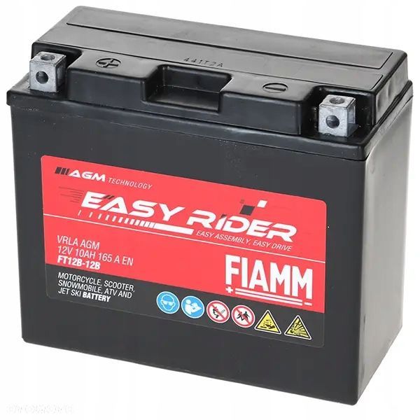 Akumulator Fiamm Easy Rider FTZ12B-12B 10Ah 165A 11471130 - 6