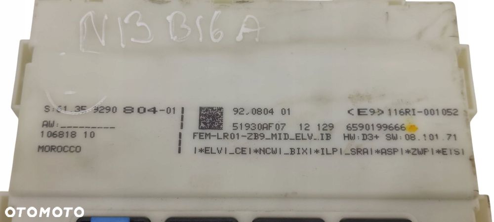 Bmw F20 F30 F32 F36 Moduł Komfortu Sterownik Fem 9290804