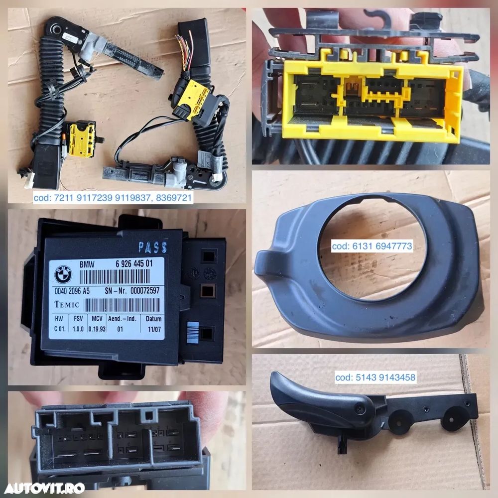 display navigatie ceasuri bord radio cd modul airbag ecu modul control lumini bloc lumini oglinda retrovizoare airbag volan bmw E60 E60 lci E 61 E61 lci E 70 E71 - 3