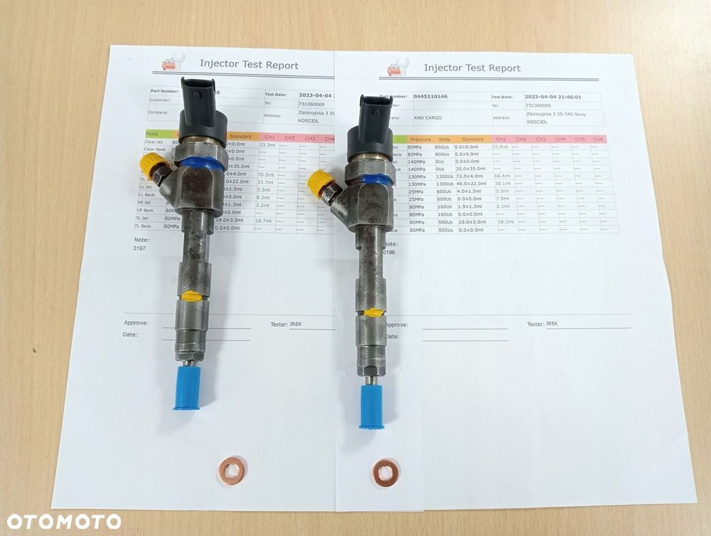 WTRYSK WTRYSKIWACZ BOSCH 0445110146 UZYWANY SPRAWDZONY