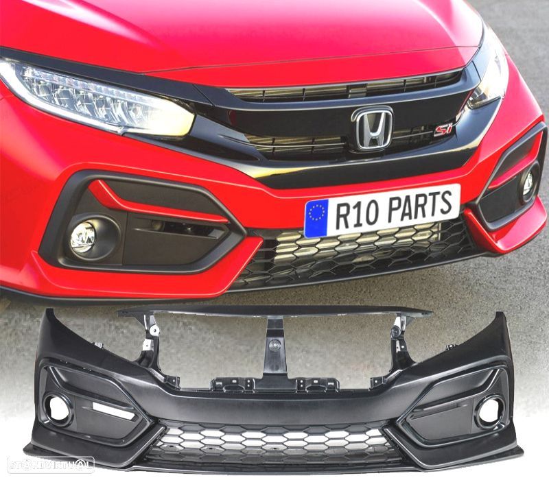 PARA-CHOQUES FRONTAL HONDA CIVIC 16- LOOK NEW SI - 1