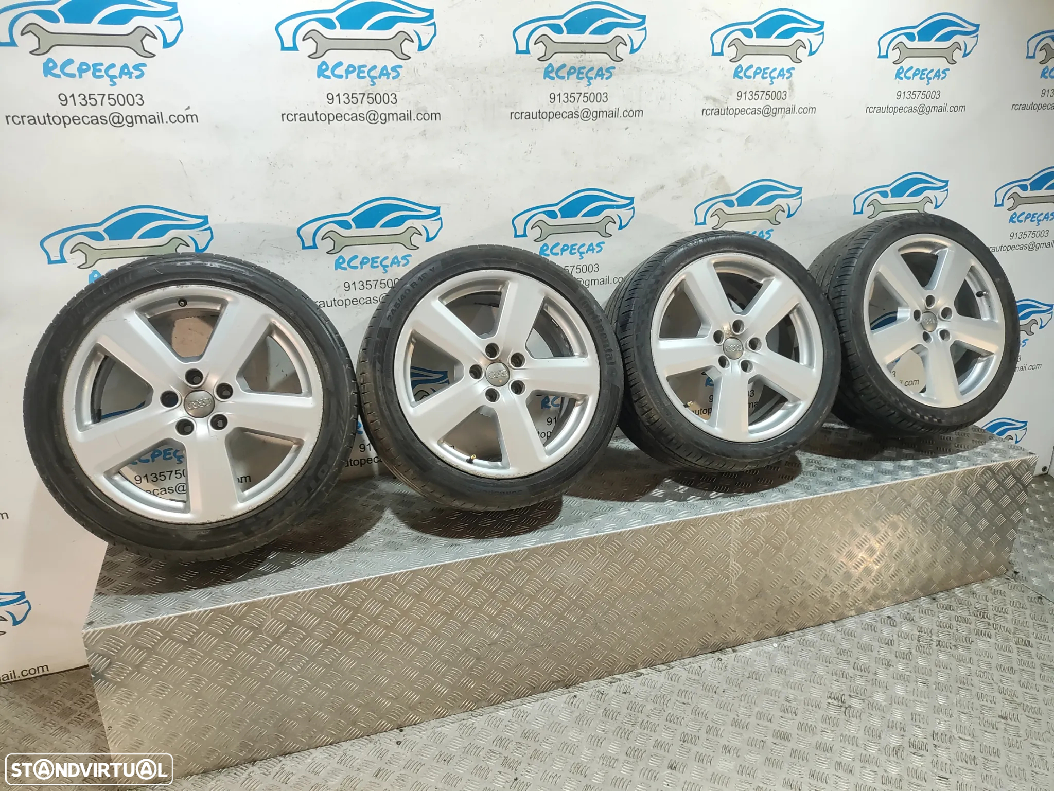 - Conjunto Jantes 18 Ronal Originais Audi A4 B7 S-Line S Line 8J ET43 5x112 - 3