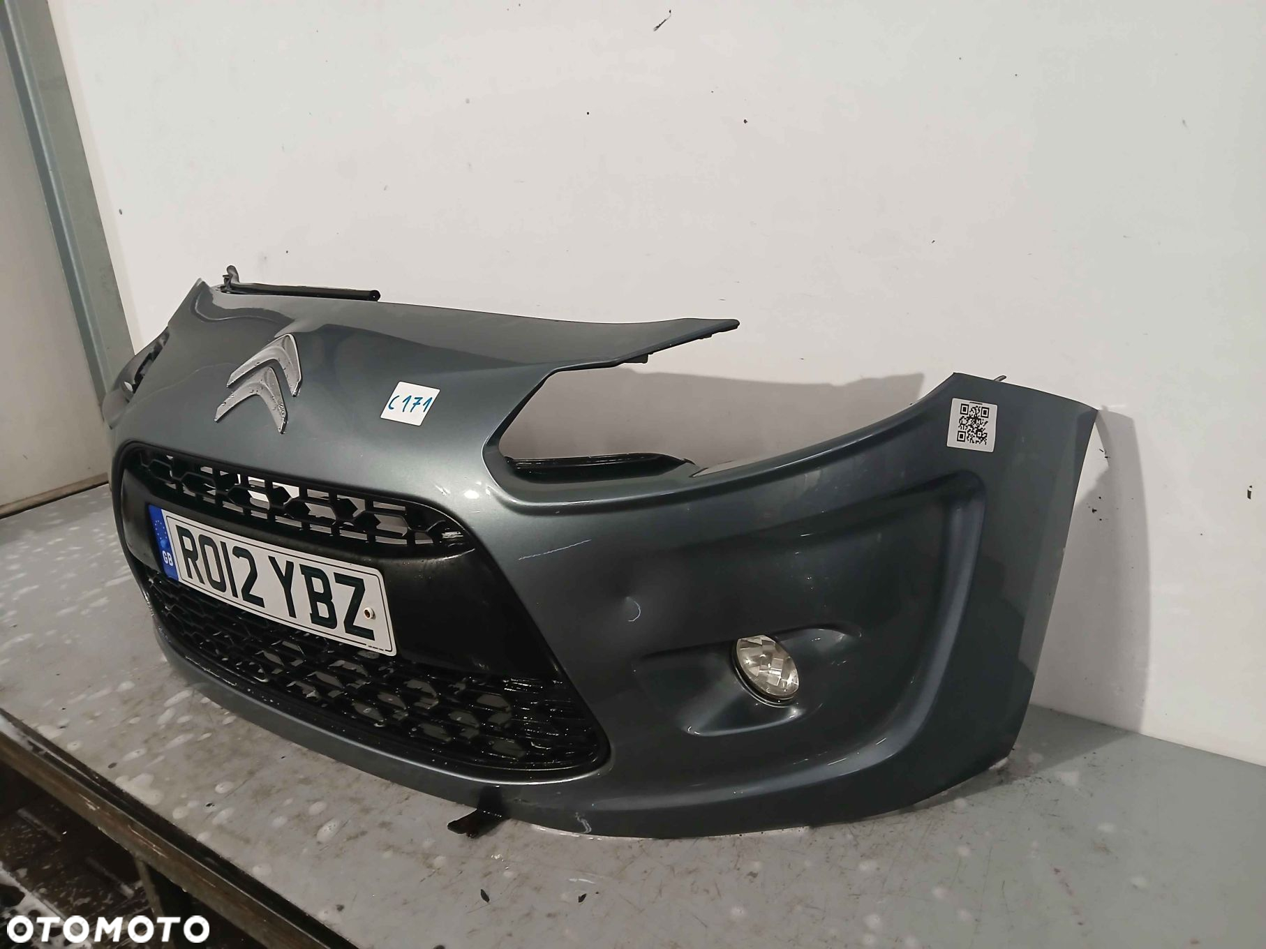 ZDERZAK PRZÓD PRZEDNI | CITROEN C3 II 2 GEN. HALOGENY GRILL KTP - 3