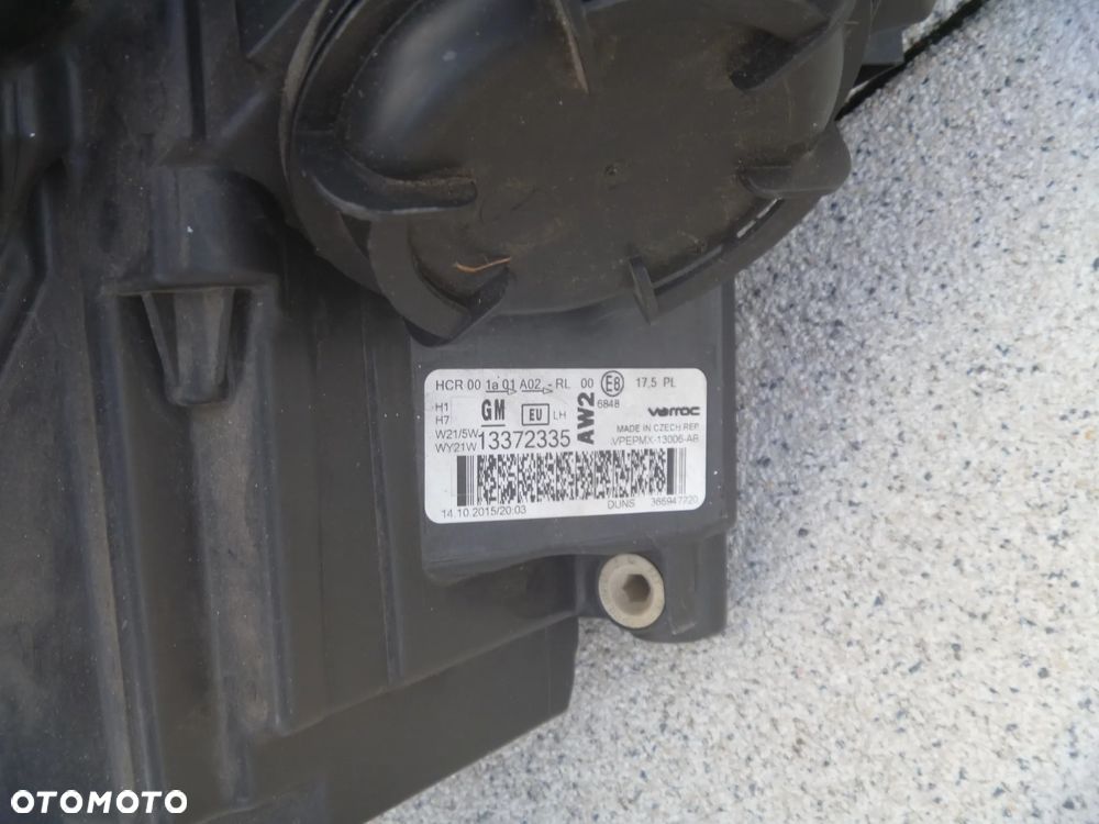 OPEL MERIVA B LIFT 2014 LAMPA LEWA ORYGINAŁ 13372335 EUROPA - 11