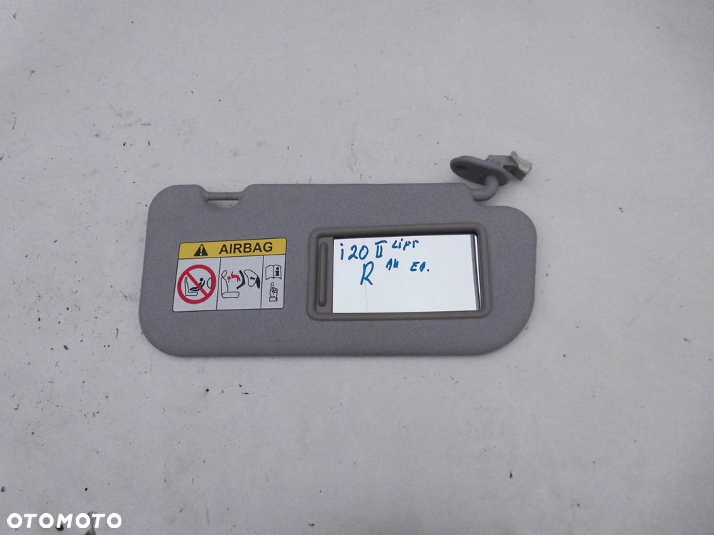 OSŁONA PRZECIWSŁONECZNA HYUNDAI I20 II LIFT PRAWA EUROPA