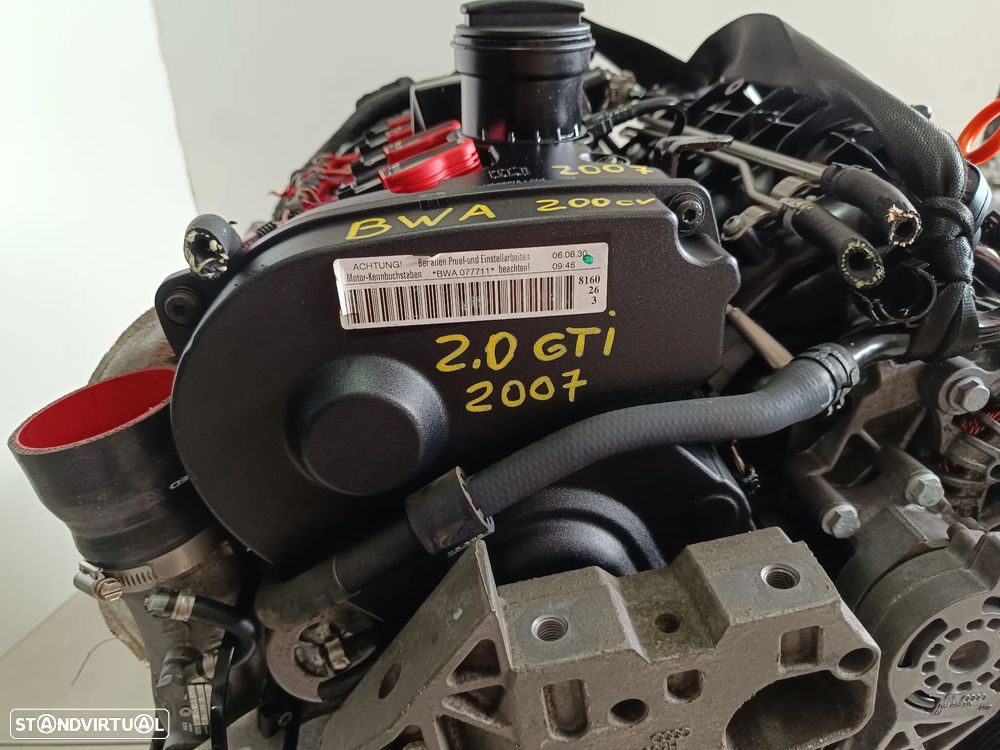Motor golf V gti 2.0tfsi turbo 200cv BWA caixa 6 velocidades JLW - 7