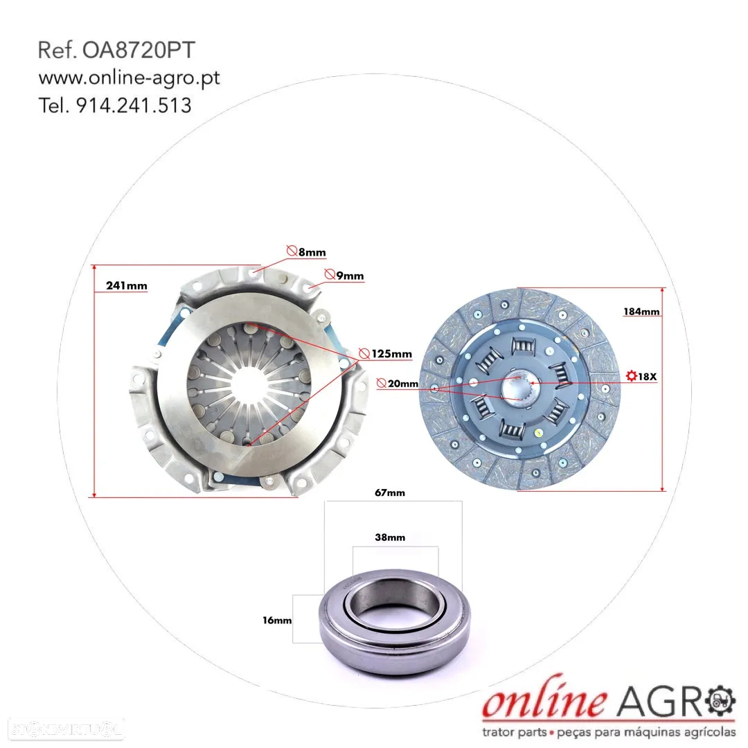 Embraiagens e volantes de motor para trator - 2