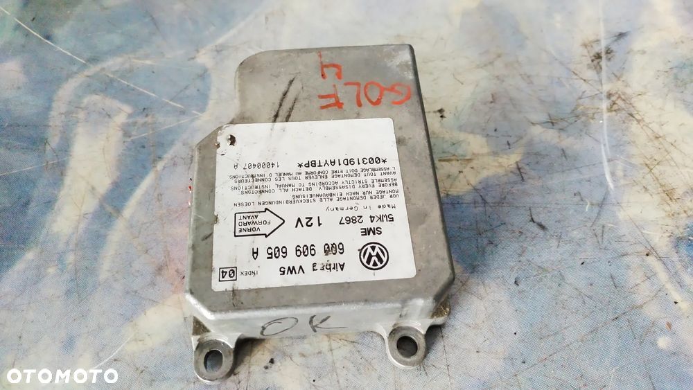 Moduł poduszki powietrznej Volkswagen  GOLF 4 OE 6Q0909605A - 1