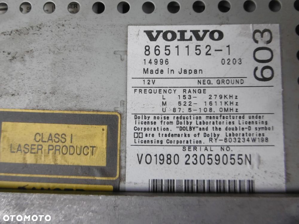 RADIO VOLVO V70 2.4TD D5 - 4