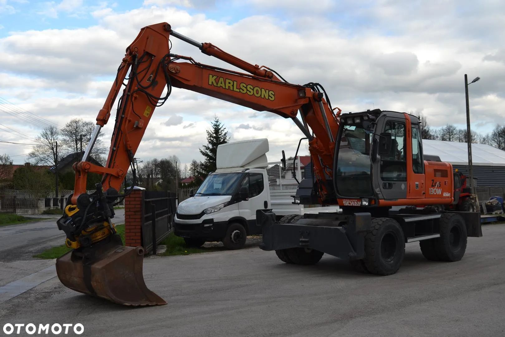 Hitachi Zaxis ZX 130W Rototilt Pług Podpory CAT VOLVO Takeuchi - 1