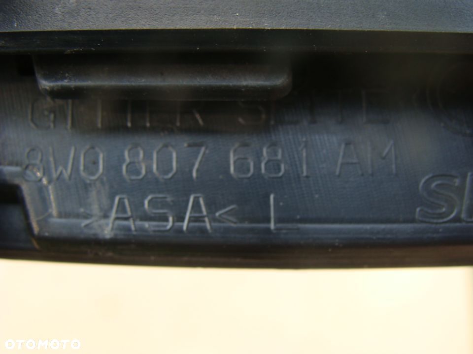 AUDI A4 B9 LIFT S LINE KRATKA ZAŚLEPKA ZDERZAKA LEWA 8W0807681AM - 6