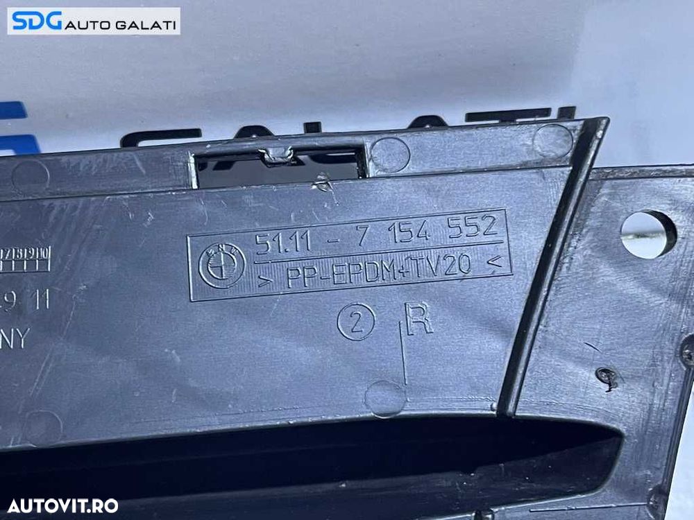 Grila Inferioara Dreapta Spoiler Bara Fata BMW Seria 3 E90 E91 2004 - 2011 Cod 7154552 [V0241] - 5