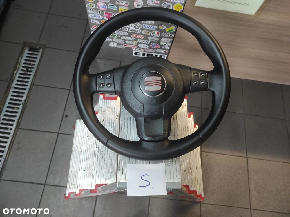 KIEROWNICA SKÓRZANA MULTIFUNKCJA SEAT LEON 2 ALTEA TOLEDO 3 ALTEA XL CAŁA WYSYŁKA !!!!! - 1