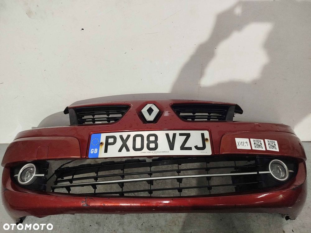 + ZDERZAK PRZÓD PRZEDNI DO RENAULT SCENIC II 2 LIFT FL TEB76 BORDO BORDOWY HALOGENY - 1