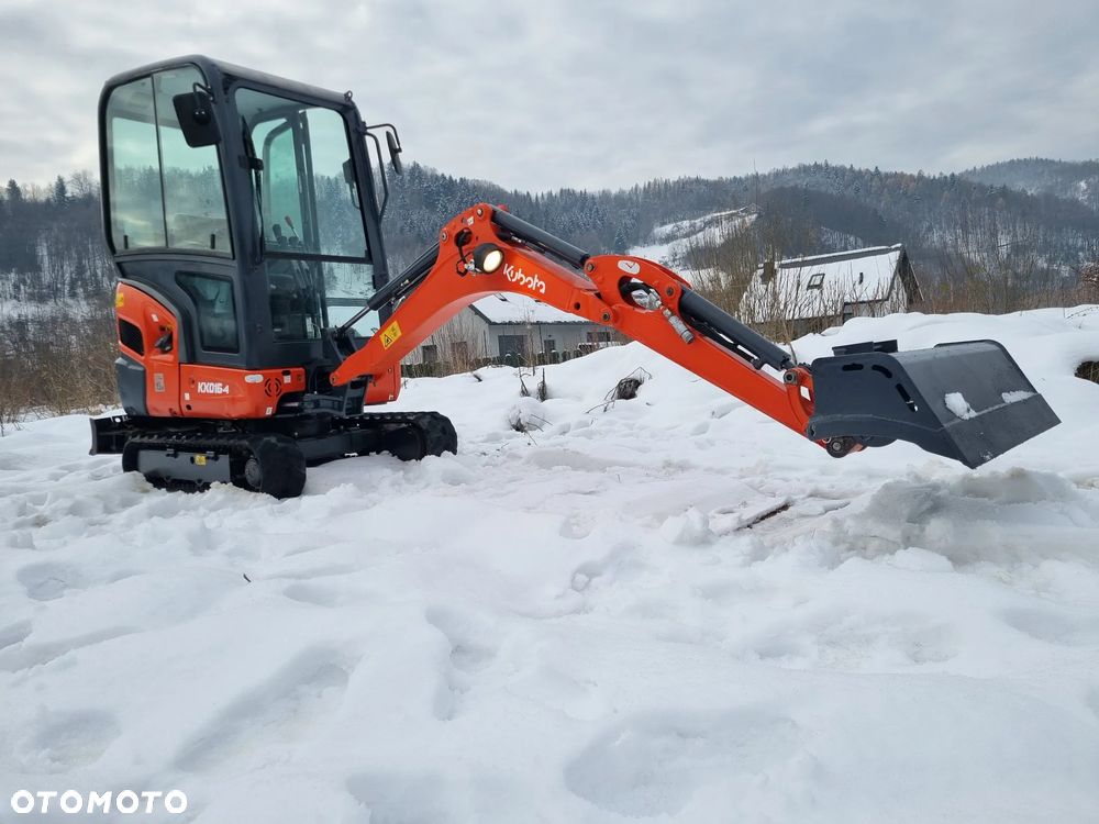 Kubota KX016-4 Koparka Gąsienicowa 2 tony. DEKRA aktualna do 2026r. Rozsuwane Hydr. podwozie! Sprowadzona z Norwegii! Zero luzów i wycieków. Maszyna jak Nowa z Salonu! 2017rok. Pełna Dokumentacja. Gąsienice bez zużycia! Łyżka Skarpowa Nowa! Szybkozłącze! Okazja Tanio! Dodatkowa Linia Hydr. na młot i wiertnice - 3