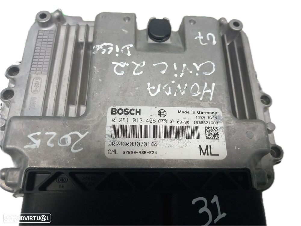 Conjunto Centralina De Ignição (Imobilizador) Honda Civic Viii Hatchba - 8
