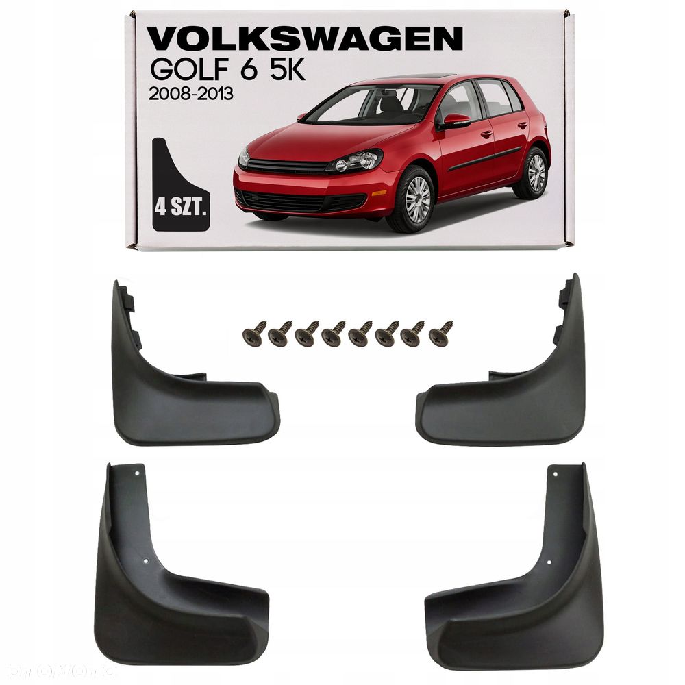 volkswagen golf 6 vi 5k 2008-2013 krótkie chlapacze dedykowane - 1