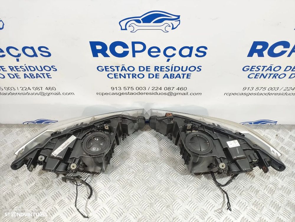 Conjunto Farol Otica Frente Frontal Direita Original Halogenio Valeo BMW Serie 3 F30 Carro Sedan F31 Touring Carrinha 2011 a 2018 - 6