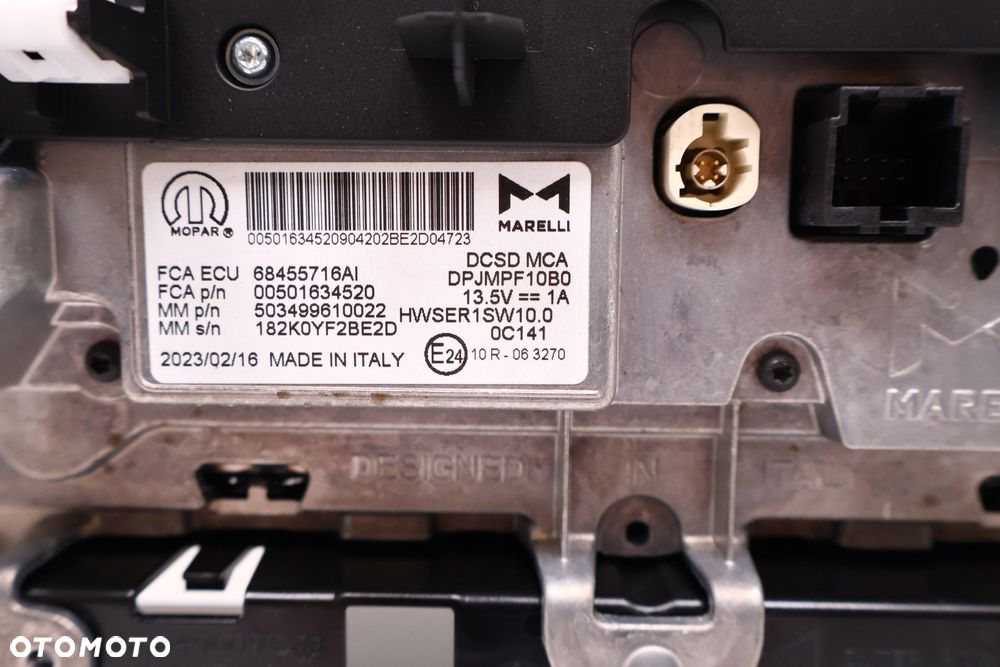 JEEP COMPASS II LIFT WYŚWIETLACZ EKRAN NAWIGACJA 68455716AI - 6