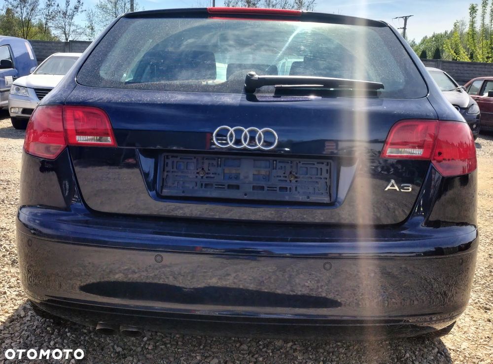 AUDI A3 8P 1.9 TDI 5D LZ5F SILNIK BLS 105KM JESZCZE W AUCIE ZDERZAK PRZÓD TYŁ KLAPA DRZWI PRZÓD LEWY PRAWY BELKA BŁOTNIK SZYBA LUSTERKO LAMPA CAŁY NA CZĘŚCI - 4