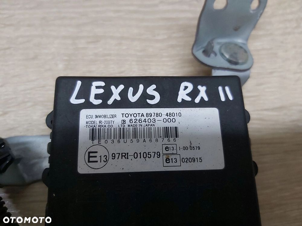 LEXUS RX II 300 350 400h moduł immobilizera 89780-48010 - 2