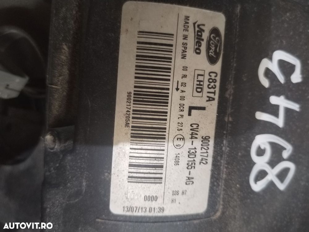 Far stanga xenon, Ford Kuga, 2012, 2013, 2014, 2015, 2016, cod origine OE CV44-13D155-AG. - 9
