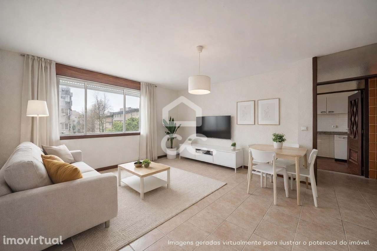 Apartamento T2 com garagem na Maia, junto ao Metro Parque Maia - Grande imagem: 3/25