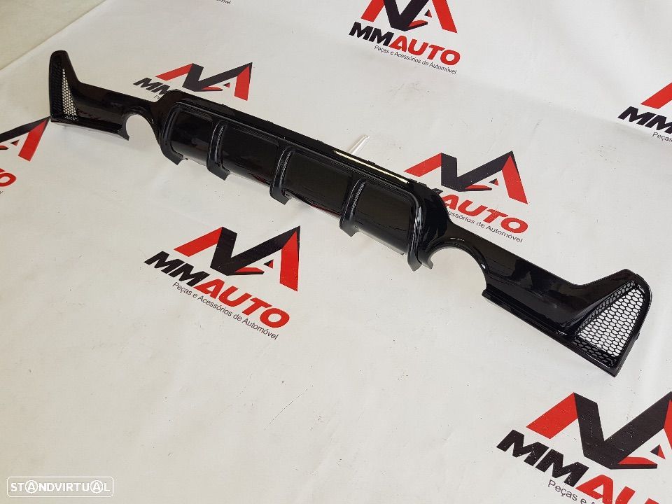 Difusor Traseiro BMW Série 4 F32 F33 F36 Look 435i M-Performance Preto Brilho - 3