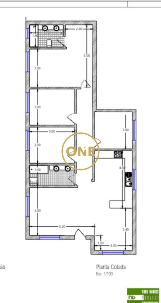 Excelente Moradia T3 em projeto com lote de 350m2 nos Foros de Salvate - Grande imagem: 3/3
