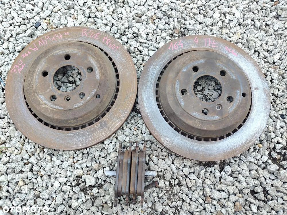MERCEDES Ml w164 GL X164 W251 TARCZE HAMULCOWE 330mm Tył Komplet z klockami Blue Print