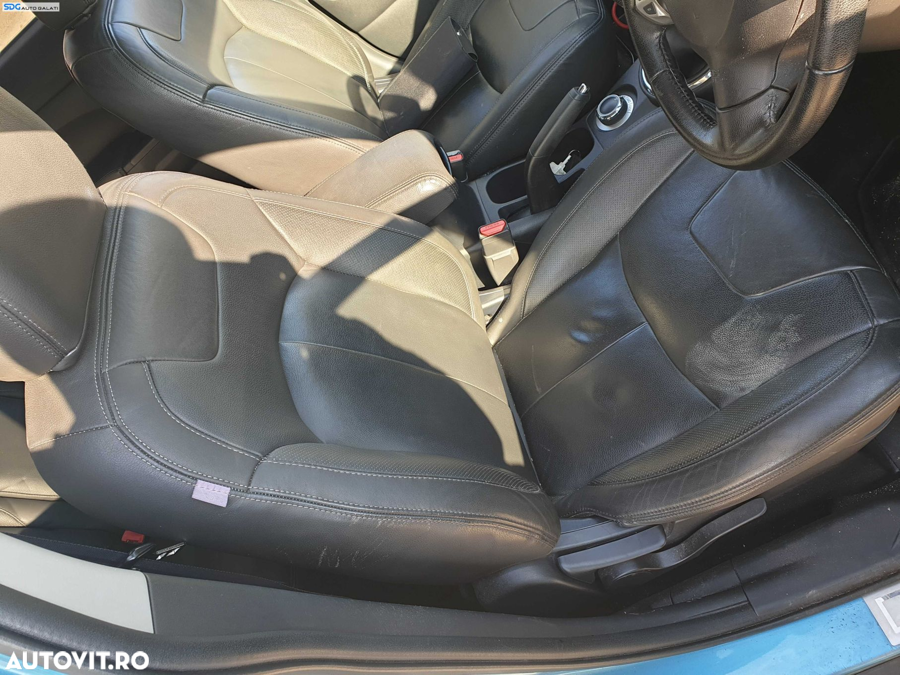 Interior Piele Neagra Scaun Scaune Stanga Dreapta Fata si Bancheta Spate cu Spatar Mitsubishi ASX 2010 - 2012 [K0579] - 2