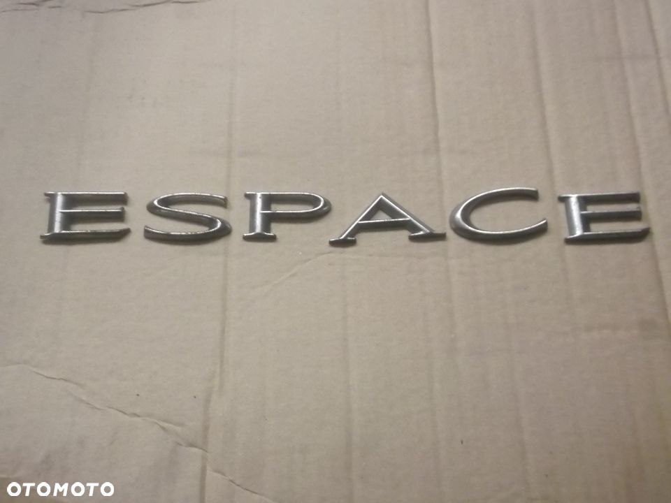 RENAULT ESPACE IV NAPIS emblemat ESPACE oryginal czesci - 2