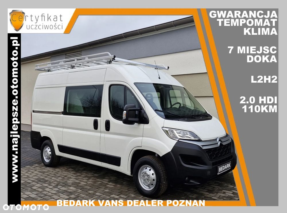 Citroën JUMPER, 2019(XII), L2H2, BRYGADÓWKA, 7 miejsc, DOKA, czujniki, klima - 1