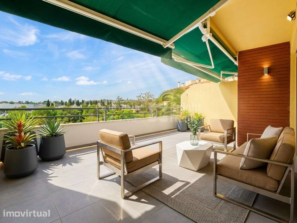 Apartamento T3 com terraço e estacionamento em Cascais - Grande imagem: 2/51