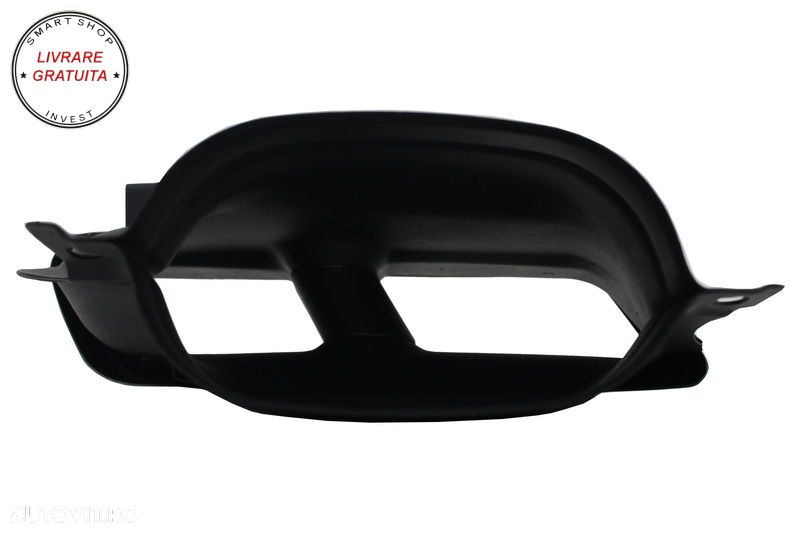 Difuzor Bara Spate Cu Ornamente tobe Negre Mercedes C-Class W205 S205 (2014-2018) - livrare gratuita - 9